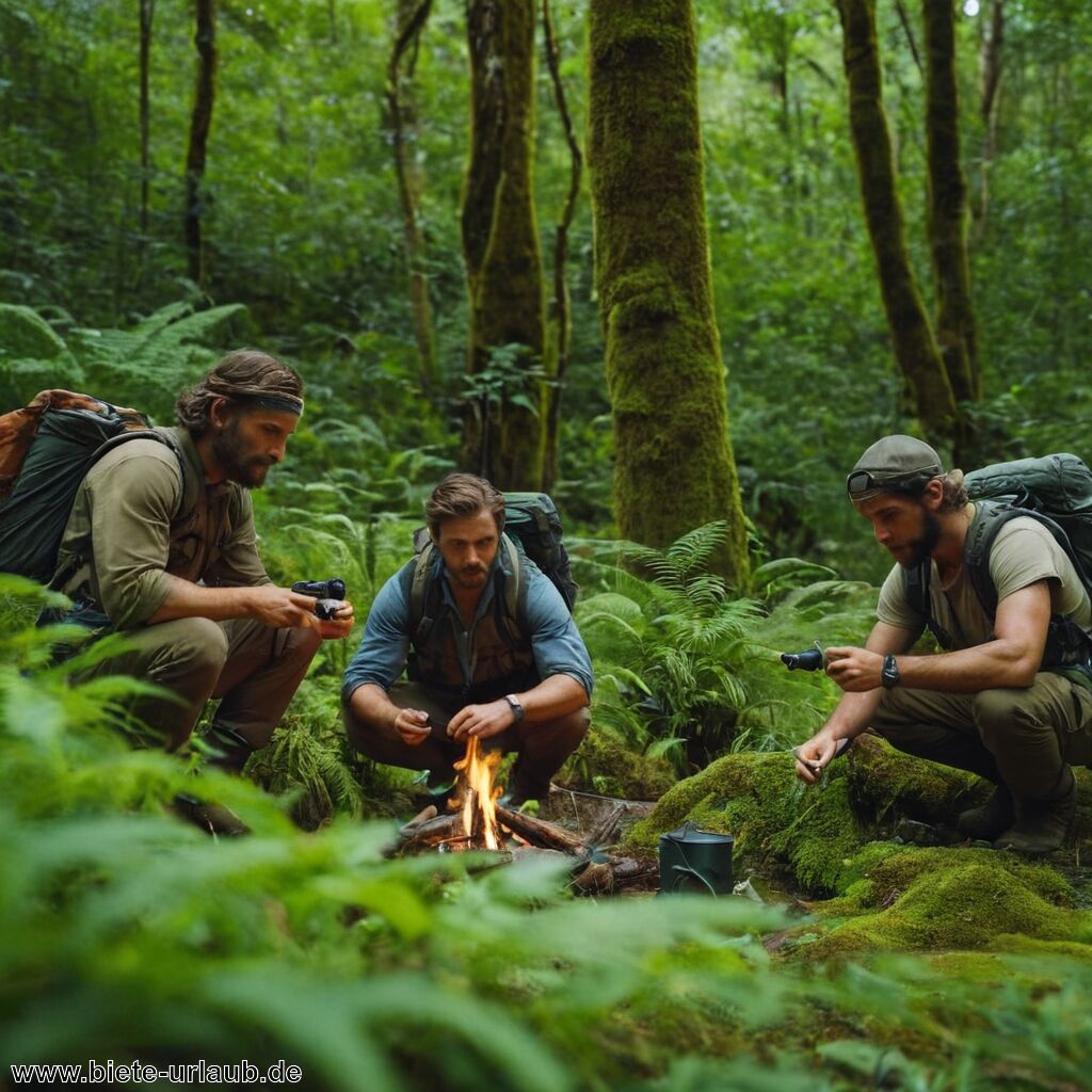 Survival-Urlaube: Überlebenstraining in der Wildnis