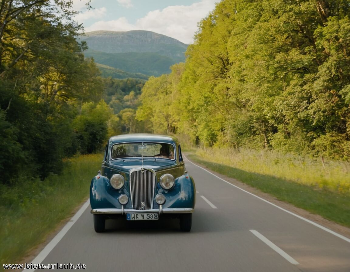 Reisen mit Oldtimern auf historischen Routen